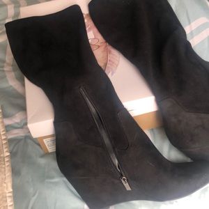 Jessica Simpson suede boots. Worn 2x too small😩